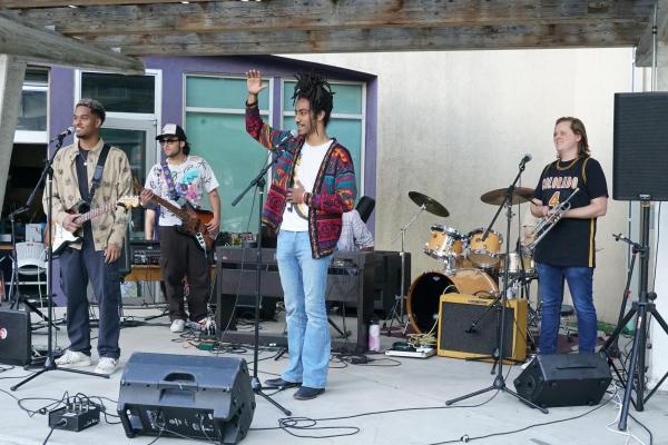 Moses Graytower performs at Youth on Record